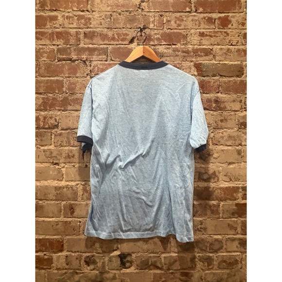 Vintage Thunderbird Sportswear Surfin USA Ringer T Shirt Blue - Picture 8 of 8